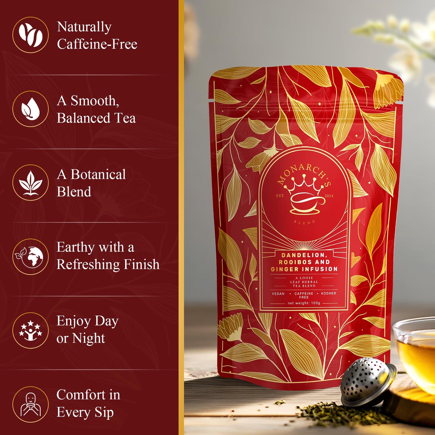 Dandelion, Rooibos and Ginger